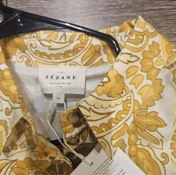 Sezane Will Take Best Offer Etia Dress Size 6 Zini Print - Picture 2 of 7